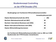 Studienkonzept Controllingan der HTW Dresden ... - Hochschule Trier