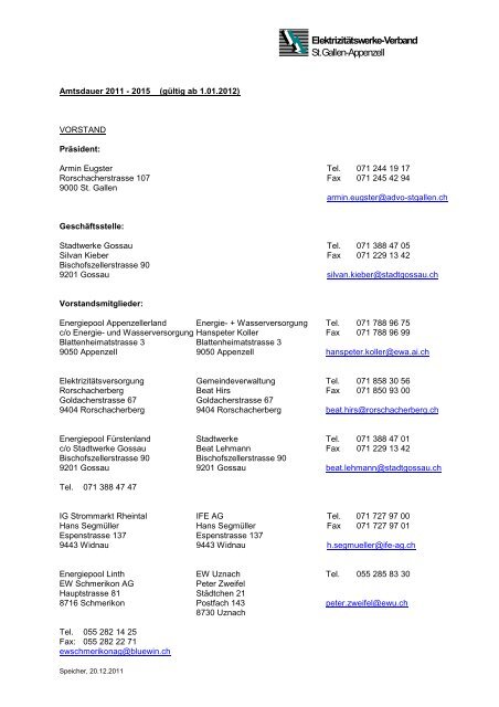 ElektrizitÃ¤tswerke-Verband St.Gallen-Appenzell - DSV