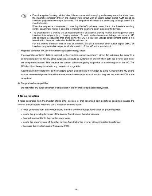 EQ7 Series Instruction Manual - TECO-Westinghouse Motor Company