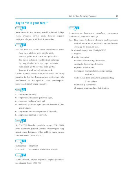 turkish phonology and morphology (türkçe ses ve b‹ç‹mb‹lg‹s‹)