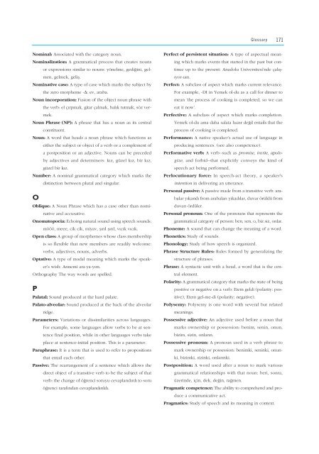 turkish phonology and morphology (türkçe ses ve b‹ç‹mb‹lg‹s‹)