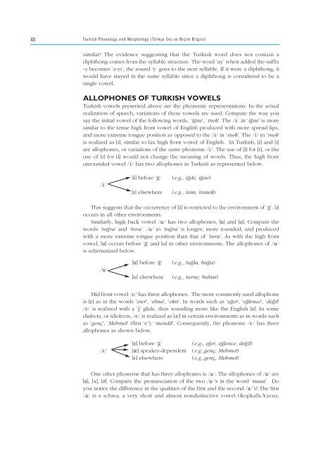 turkish phonology and morphology (türkçe ses ve b‹ç‹mb‹lg‹s‹)