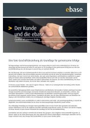 Der Kunde und die ebase - ADIG Fondsvertrieb GmbH