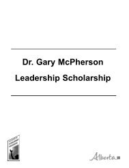 Dr. Gary McPherson Leadership Scholarship - ALIS