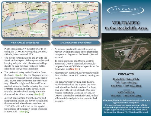 VFR TRAFFIC In the Rockcliffe Area - Rockcliffe Flying Club