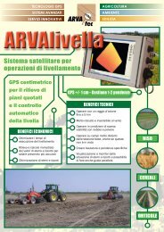 Sistema satellitare per operazioni di livellamento - ARVAtec