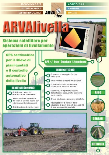 Sistema satellitare per operazioni di livellamento - ARVAtec