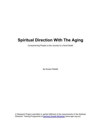 Spiritual Direction With The Aging - Spiritual Growth Ministries