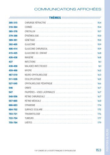 (e-posters) (pdf) - SociÃ©tÃ© FranÃ§aise d'Ophtalmologie