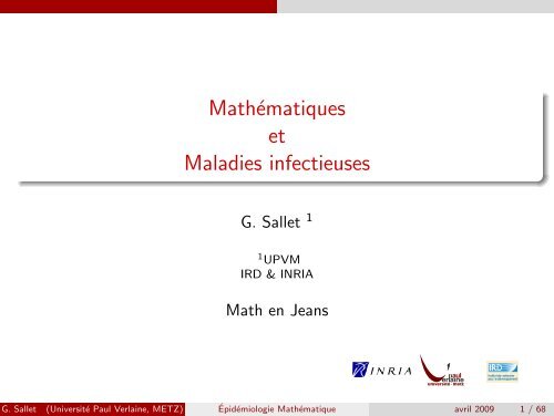 MathÃ©matiques et Maladies infectieuses
