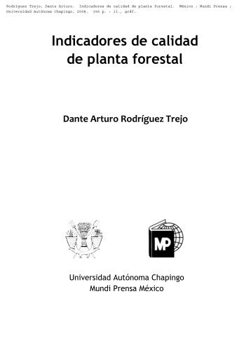 Indicadores de calidad de planta forestal