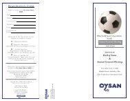 Hall of Fame & Annual General Meeting - Ohio Youth Soccer ...