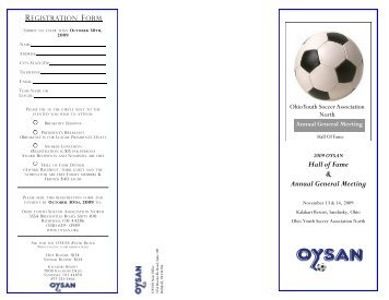 Hall of Fame & Annual General Meeting - Ohio Youth Soccer ...