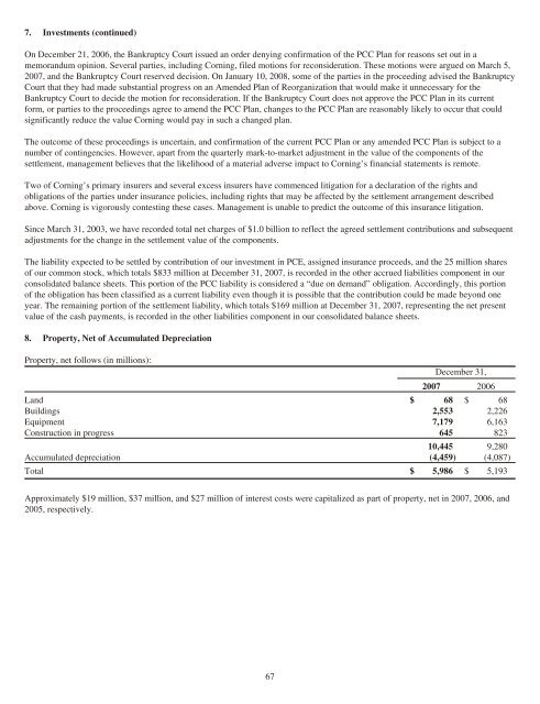 Corning 2007 Annual Report