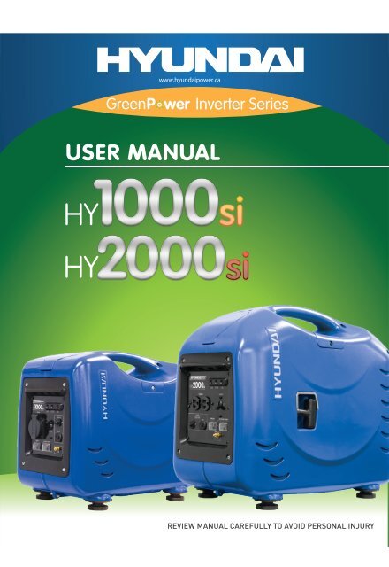 Hyundai 2000 watt generator deals