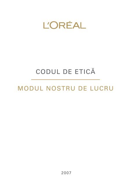 CODUL DE ETICĂ