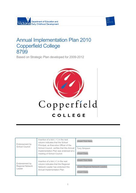 linked document - Copperfield College