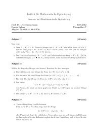 Aufgabenblatt 7 - Mathematik