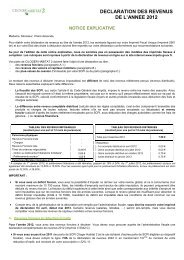 ERRATUM - Notice fiscale 2012 CILOGER HABITAT 2