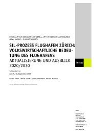 SIL-PROZESS FLUGHAFEN ZÜRICH: VOLKSWIRTSCHAFTLICHE ...