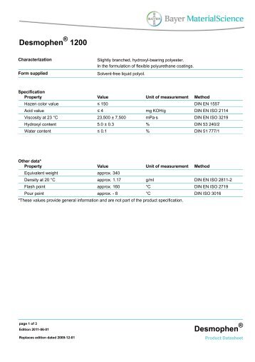 Desmophen 1200 Desmophen