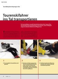 Verletzten Skifahrer ins Tal transportieren