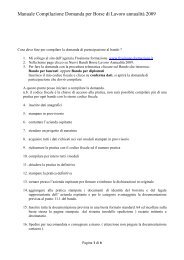 Manuale Compilazione Domanda per Borse di Lavoro annualitÃƒÂ  2009