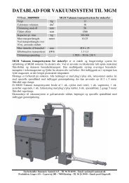 DATABLAD FOR VAKUUMSYSTEM TIL MGM