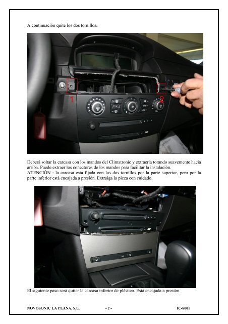 IC-8001: INTERFACE TV MOVIMIENTO BMW E60/61/63 - Novosonic