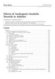 Effects of Androgenic-Anabolic Steroids in Athletes - IngentaConnect