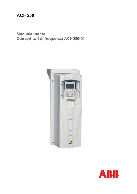 Manuale Inverter ABB ACH550 v.E - Rhoss