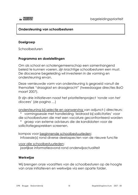 diocesane pedagogische begeleidingsdienst - DPB Brugge