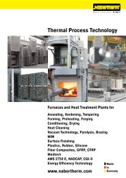 catalogue Thermal Process Technology - Nabertherm GmbH