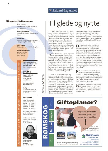 Halden - Byline