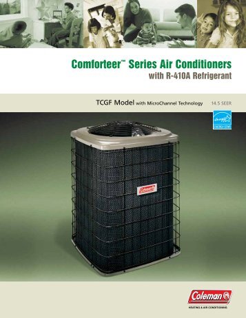 Coleman Comforteer 14.5+ SEER Air Conditioners from ... - UPGNet
