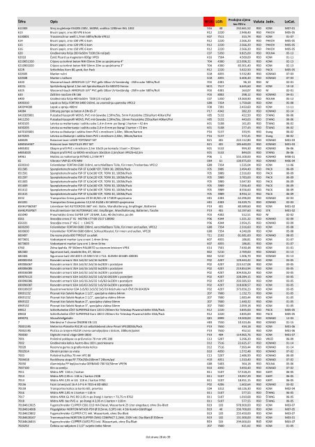 M09-RS Lorencic PriceList 09-2012 Basis PDF.xlsx