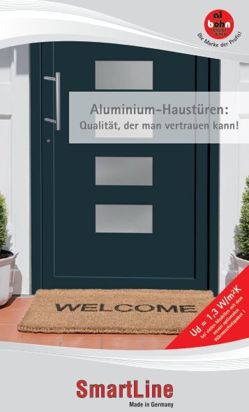 Aluminium-Haustüren: - in der Schreinerei Kaufhold in Dreisen!