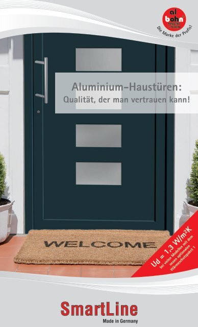 Aluminium-Haustüren: - in der Schreinerei Kaufhold in Dreisen!