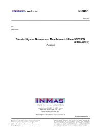 N 0003 - Normen zur Maschinenrichtlinie 98/37/EG (.pdf) - INMAS