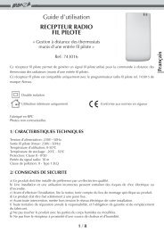 Guide d'utilisation RECEPTEUR RADIO FIL PILOTE - iicsen