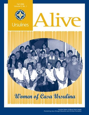 Women of Casa Ursulina - Ursuline Sisters of Mount Saint Joseph