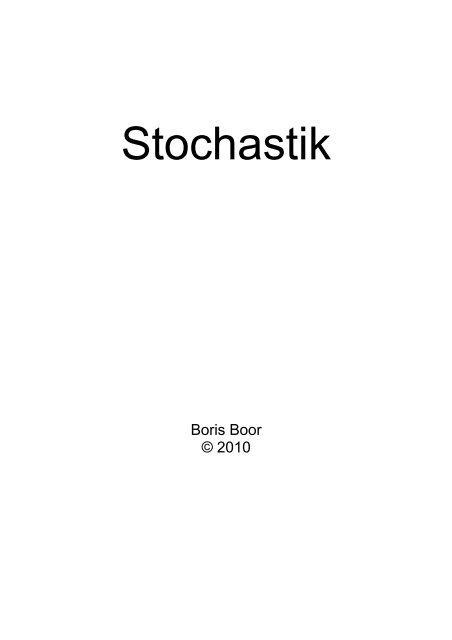 Stochastik