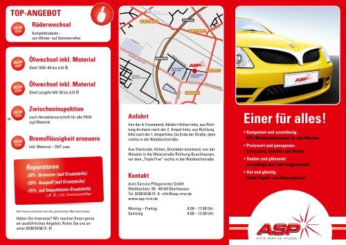Auto Service Pflegecenter Unternehmerverbandsgruppe E V