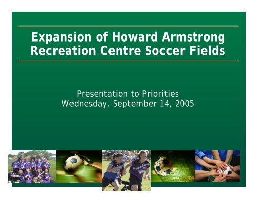 Howard Armstrong Soccer Fields - City of Greater Sudbury
