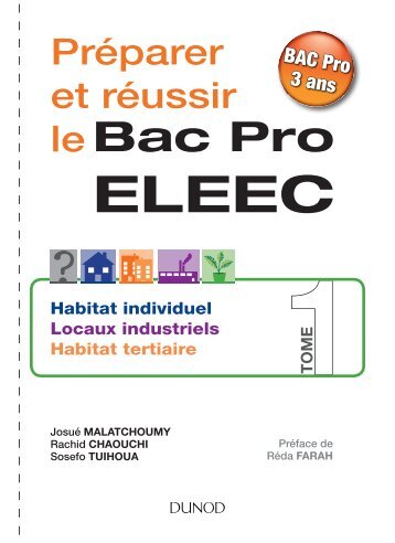 BAC PRO ELEEC Tome 1 - Dunod