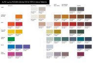 A/W 14/15 WGSN Global TCX/TPX Colour Matrix