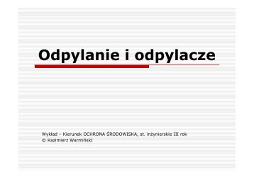 Odpylanie i odpylacze