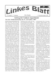 Antrag der Linken zugestimmt - DIE LINKE. Halle /Saale