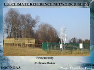 us climate reference network - National Climatic Data Center - NOAA