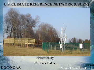 us climate reference network - National Climatic Data Center - NOAA